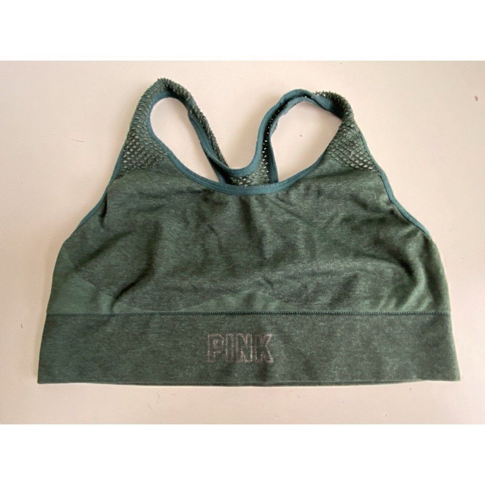 VS Pink Sport Sports‎ Bra Size S Forest Green